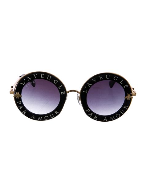 gucci l'aveugle par amour sunglasses.